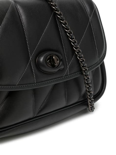 coach quilted shoulder bag.